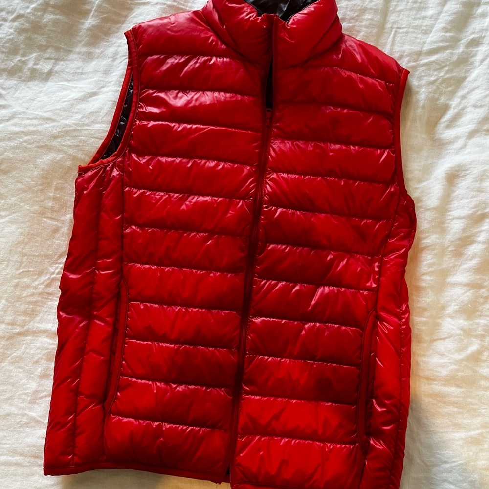 Uniqlo Red Puffer Vest